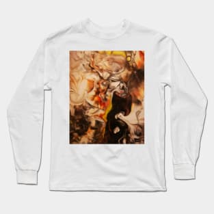 Smoke Pollution Acrylic Abstract Art Long Sleeve T-Shirt